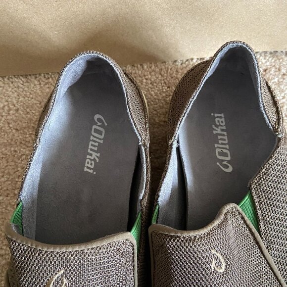 COPY - OluKai Nohea Mesh Slip On Shoe l Mustang/Lime Green Size 8.5 - Picture 4 of 8